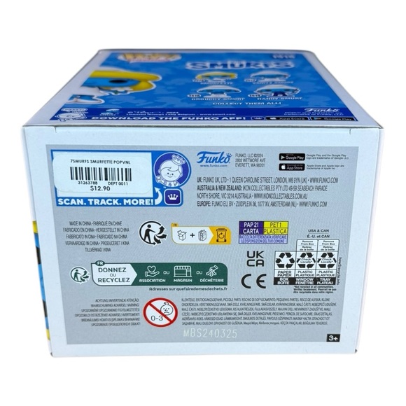 Funko Pop! The Smurfs Smurfette with Flower Vinyl Figure #1516 - Picture 7 of 9